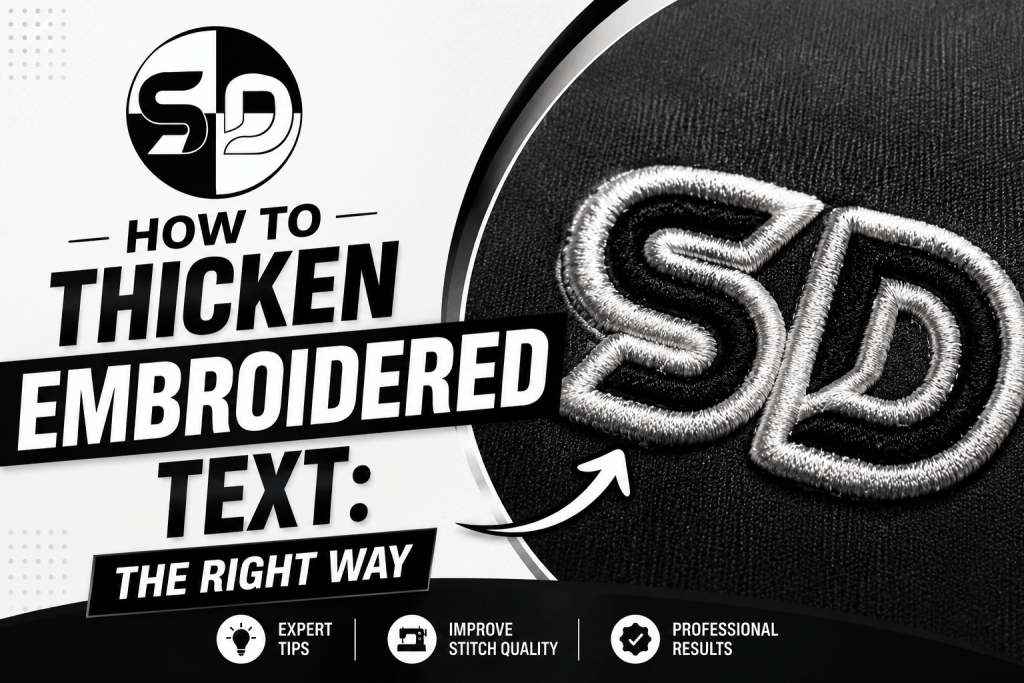 How to Thicken Embroidered Text: The Right Way