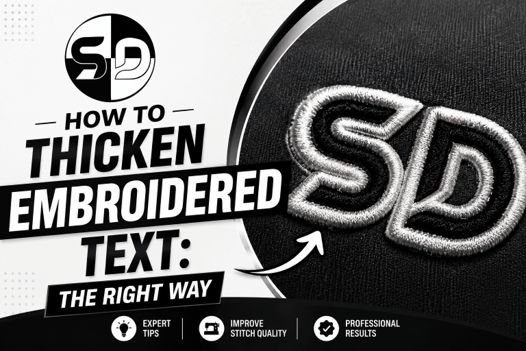 How to Thicken Embroidered Text: The Right Way